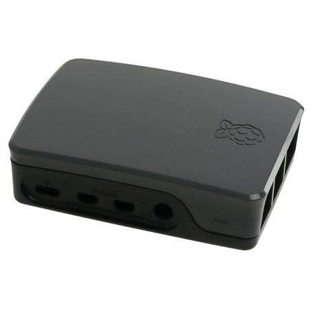 Raspberry Pi Boîtier pour Raspberry Pi 4 (Noir/Gris)