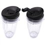 Lot de 2 gobelets de rechange avec couvercle pour mixeur Ninja Auto iQ BL480 BL482 BL642 NN102 BL682 BL450 BL2013 Ninja