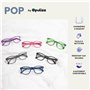 Opulize Pop Pack 3 Rétro Rond Lisse Bleu Mat Rose Pourpre Hommes Femmes Lunettes De Lecture Charnières Ressort RRR2-345 +3,50