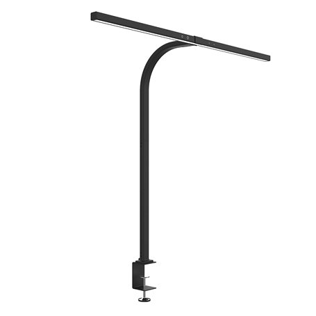 Unilux Strata Lampe de Bureau LED Ergonomique Noir 70 x 80cm avec Variation d'intensité Lumineuse et de Température de Couleur