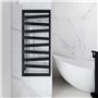 Kibath L428503 Sèche-serviettes électrique avec étagère Fabriqué en aluminium avec finition grise. Faible consommation de 60 W,