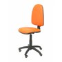 Piqueras y Crespo Chaise Ayna Simili Cuir Orange Roues parquet