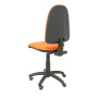 Piqueras y Crespo Chaise Ayna Simili Cuir Orange Roues parquet