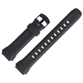 Casio Bracelet de Montre 18mm Plastique Noir - WV-58 Casio Bracelet de Montre 18mm Plastique Noir - WV-58