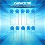 Broco Capacitor 100nf, 50Pcs 1000V 104M 0.1uF 100nF 1000V haute tension disque en céramique Set Capacitors