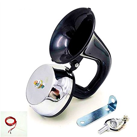 YIYIDA Klaxon électrique pour voiture Car Horn Noir 150DB Voiture Corne Voiture Corne air klaxon camion corne haut-parleur d'esc
