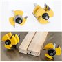 APLUS 8mm Queue Langue Appariée et Fraise de Rainure Set 3 Dents Forme T Cutter en Bois de Coupe Outil de Travail du Bois