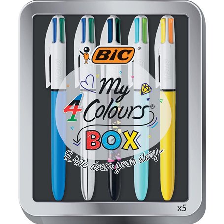 BIC - Trousse 4 stylos de 4 couleurs Collection Box - -5% en livres
