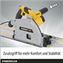 Powerplus Scie électrique plongeante POWX0562 - Outil électrique 1200W, Ø165mm - Guide latéral - Scie électrique avec guide laté