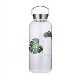 Bouteille d’eau en Verre 1,5 Litres, Gourde en Verre Verre Borosilicaté Écologique avec Protection Néoprène Houss sans Bpa Bouteille d’eau en Verre 1