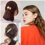 Pinces à Cheveux en Métal Géométrique Barretes à Cheveux Feuille Plume Cercle Triangle Infini Lune Forme Épingles à Cheveux pour