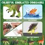 Sanlebi Dinosaures Jouet - Réaliste Figurine Dinosaure Ensemble Modèle Ensemble Animaux Jouet Jeux Educatif Jouets pour Enfants