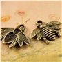 EPRHAY Lot de 50 Pendentif Abeille en Alliage de Bronze Antique en forme d'abeille et Abeille en Bronze Antique