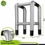 Balinco Déambulateur Gonflable Argent/Gris - l'accessoire Parfait pour Votre Costume de Grand-mère ou Grand-père pour Le Carnava