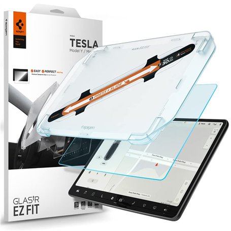 Spigen Glas.tR EZ Fit Verre Tesla Model 3 (2017-2023) / Model Y (2020-2025)
