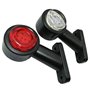 Formplas Lot de 2 feux de position LED 12 V 24 V 12 V 24 V gauche et droite Couleur blanc et rouge Feux latéraux pour camion, vo