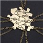 6pièces Collier Puzzle Amour Amie Ensemble De Pendentifs Créatifs Pour Bijoux De Mode À Porter Ensemble Pour Meilleure Amie