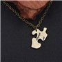 6pièces Collier Puzzle Amour Amie Ensemble De Pendentifs Créatifs Pour Bijoux De Mode À Porter Ensemble Pour Meilleure Amie