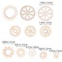 Healifty 50 Pcs Rustique en Bois Tranches Disques Engrenage Forme en Bois Découpes pour Embellissements Bricolage Artisanat Scra