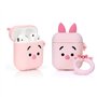 ZAHIUS Airpods Silicone Case Funny Cover Compatible pour Apple Airpods 1 & 2 [Motif de Dessin Animé 3D] Cadeau pour Fille Garçon