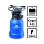 Réchaud gaz 2200W Coque ABS Piezo + 4 cartouches de gaz 190gr KEMPER