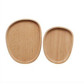 anaan Pebble Assiette en Bois Lot 2 Plat Tablette Plateau de Service pour apéritif Desserts Écologique Rond Décoration Design anaan Pebble Assiette en Bois Lot 2 Plat Tablette Plateau de Service pour apéritif Desserts Écologique Rond Décoration Design