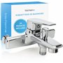 Bächlein Mitigeur Universel de Baignoire Chromé - Set Complet de Mitigeur de Baignoire avec Tous les Accessoires
