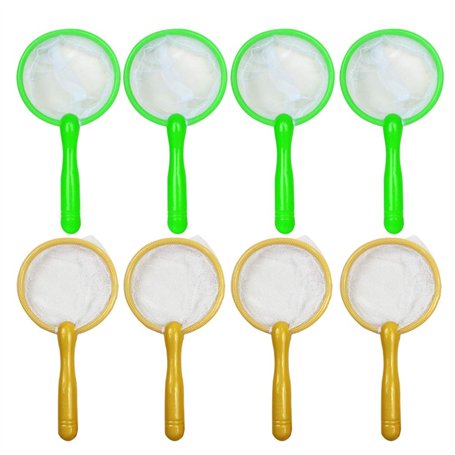 TOYANDONA 10 Pcs Mini Filet de Pêche Petit en Plastique Insecte Attraper Filet de Pêche Net pour Enfants Enfants