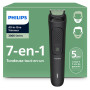 Philips Tondeuse tout-en-un Multigroom série 3000 7 accessoires - Tondeuse pour barbe et cheveux, Lames auto-affûtées respectueu