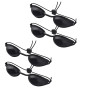 QHFlashbuy Lunettes Bronzage,4 Pièces Lunettes de Sécurité Solarium,Luminothérapie Solariums et Lampes UV Convient à la Clinique