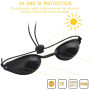 QHFlashbuy Lunettes Bronzage,4 Pièces Lunettes de Sécurité Solarium,Luminothérapie Solariums et Lampes UV Convient à la Clinique