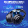 BERIBES Casque Bluetooth sans Fil - Durée de Lecture : 65 h -avec Micro 6 Modes EQ - Style Around-Ear - avec Microphone - pour i