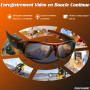 Chujianxi Lunettes avec Caméra 4K, 2025 Nouvelles Lunettes Camera de Sport pour l'extérieur, Lunettes de Soleil Vidéo avec Prote