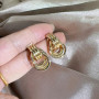 Boucles d'oreilles femme, Boucle d oreille femme, Boucles d'oreilles Créoles Épaisses 14K Or Argent 925 Plaqué Chunky Creoles Ca