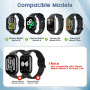 BDIG Métal Bracelet Compatible avec Xiaomi Redmi Watch 5/Xiaomi Redmi Watch 4 /Xiaomi Mi Band 9 Pro,Bracelet en Acier Inoxydable