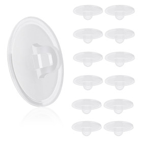 Prasacco Lot de 50 crochets de plafond auto-adhésifs robustes en plastique transparent sans perçage pour décoration de salon, 22