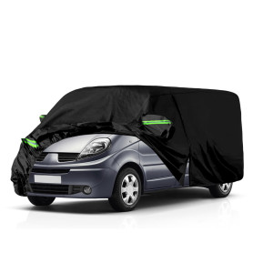 Opaltool Housse de Protection Voiture pour Renault Trafic 2010-2023, Bâche Voiture avec Fermeture à Glissière, Serrure et Bandes