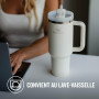 Stanley Quencher H2.0 FlowState Mug Isotherme avec Paille 1.2L - Froid Pendant 11 Heures - Glacé Pendant 48 Heures - Thermos Lav