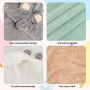 DASHUAIGE 4 pièces Cape de Bain Bébé, Serviette de Bain à Capuche pour Bébé, Sortie de Bain Super Absorbante, Serviettes pour En