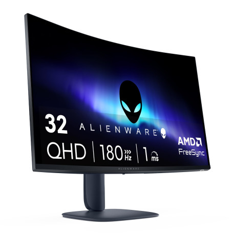 Alienware 32 Écran PC Gaming - AW3225DM, QHD (2560x1440), 1500R Incurvé, 180Hz, VA, 1ms, AMD FreeSync, VESA AdaptiveSync, 95% DC