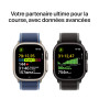 Apple Watch Ultra 3 [GPS + Cellular 49 mm] Montre connectée Course à Pied et Multisport avec boîtier Titane Noir et Boucle Trail