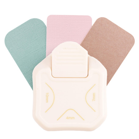 Vaessen Creative Perforatrice de Papier, 3 en 1, Coins Arrondis, Pour Projets DIY, Scrapbooking, Création de Cartes et Plus, Bla