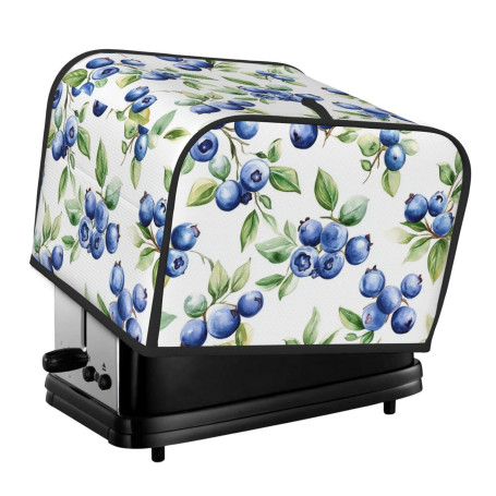 Blueberry Housse de protection pour grille-pain à 4 tranches, housse anti-éclaboussures, lavable, anti-poussière