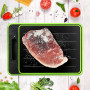 Frost Away Planche à découper avec fonction décongélation Gadget de cuisine avec aiguiseur à couteaux intégré et râpe à épices,