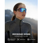 Lamicall Lunettes de Soleil Polarisées Cyclisme, [24g Ultra-Légère] Protection UV400, TR90-Monture, Plaquette de Nez Réglable, L