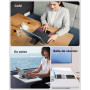 OMOTON Clavier Bluetooth Pliable AZERTY avec Pavé Tactile Intégré, Ultra-Compact & Multi-Appareils (3 Canaux), Mini Clavier sans