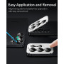 ESR Protection Objectif Caméra pour Samsung Galaxy S25 Ultra,Verre trempé ultra-fin, résistant aux rayures, bords en aluminium,