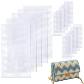CHGCRAFT 5 Ensembles de Toile de Maille en Plastique kit de Feuilles de Sac Couverture de Filet en Plastique Accessoires de Sac 