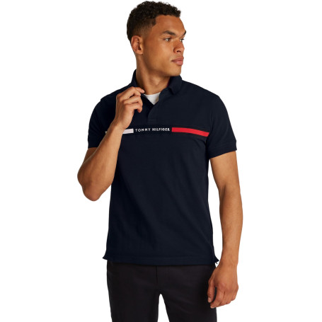 Tommy Hilfiger Hilfiger Chest Insert Reg Polo Mw0mw38130 Polo à Manches Courtes Homme (Lot de 1)