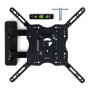 Amazon Basics Support mural pivotant et inclinable pour TV, moniteur plat et incurvé de 66-140 cm jusqu'à 36 kg/max. VESA 400 x